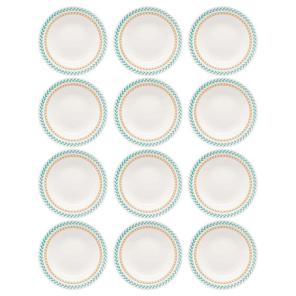 Prato Fundo de Cerâmica 22 cm Estampa Donna Louros 12 unidades - Biona 103722