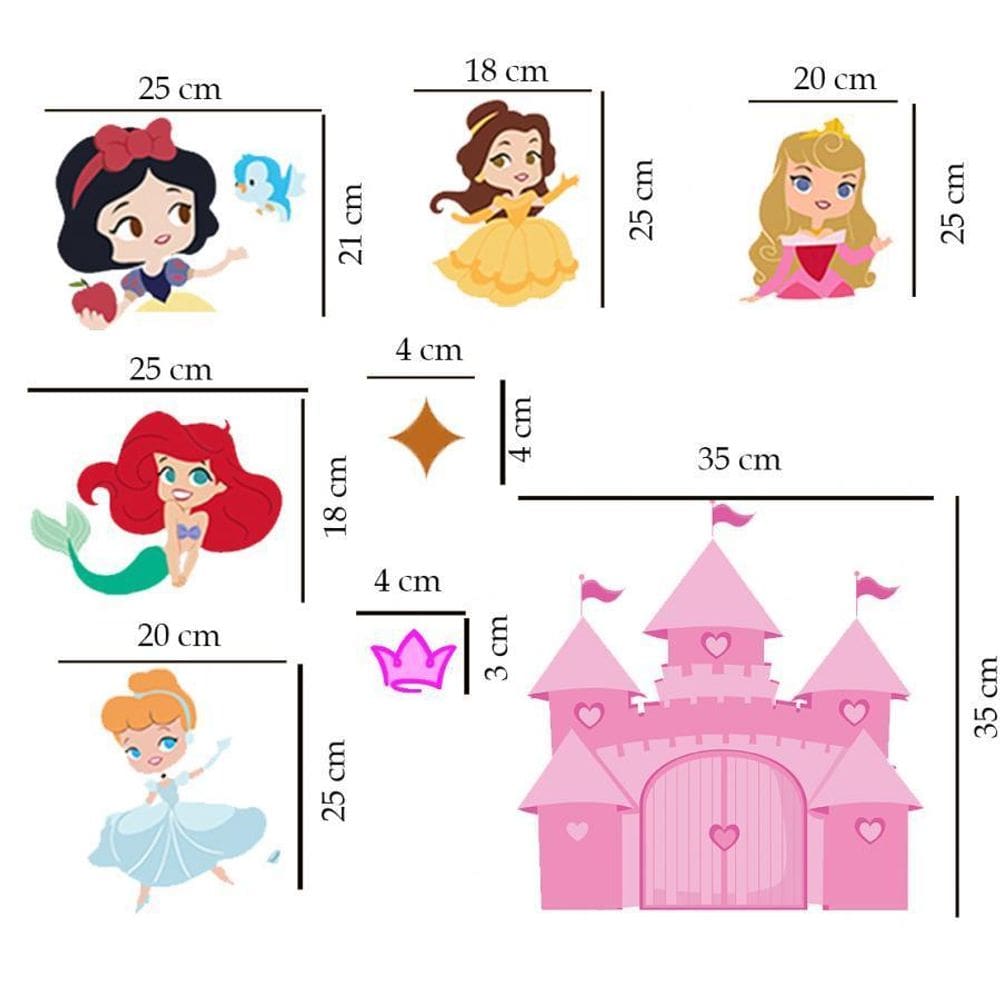 Adesivo De Box Princesas Mod01