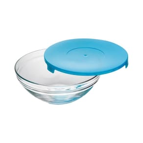 Pote de Vidro com Tampa Azul 160ml 1 peça - Casambiente