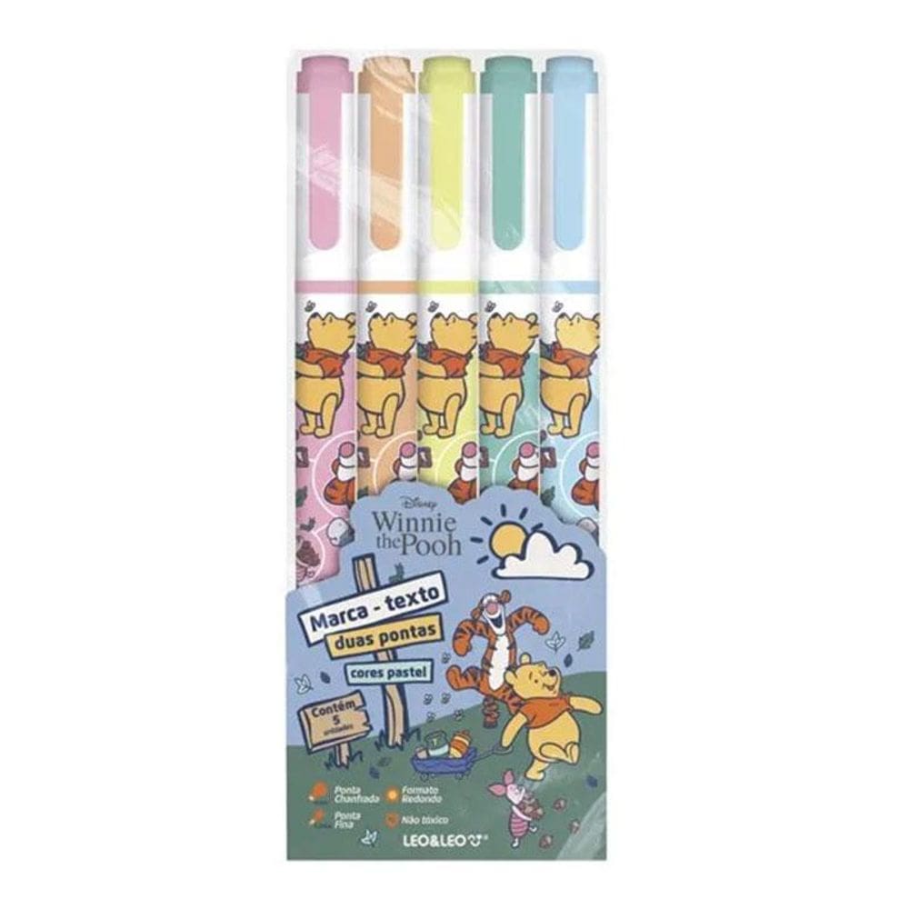 Kit Marca Texto Pooh Pastel 94150 5 Cores - Leo&amp;Leo