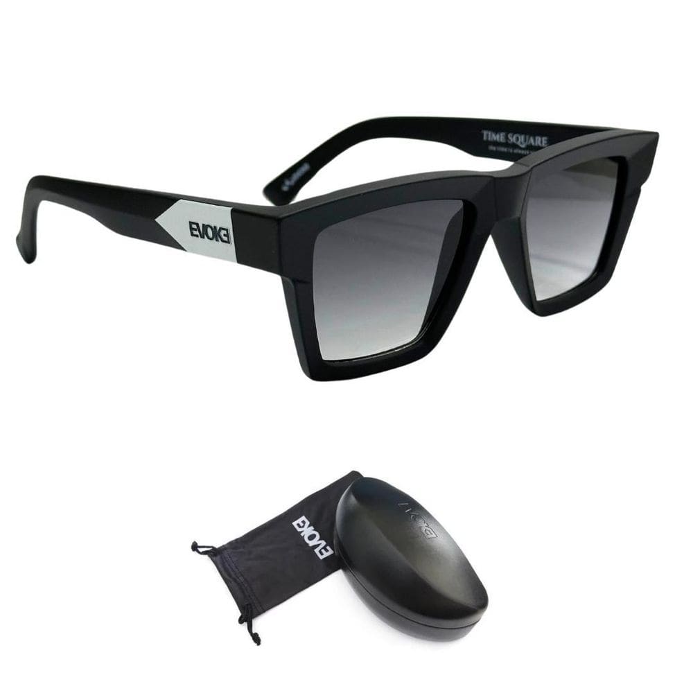 Óculos De Sol Evoke Time Square A12 Black Matte White
