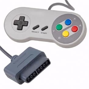Controle Super Nintendo Super Nes Cinza Claro