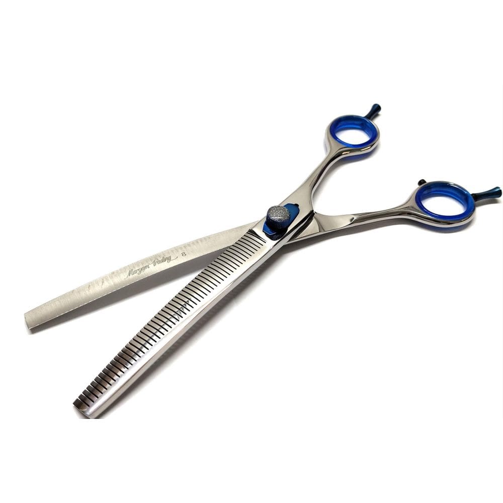 Tesoura Tosa Semi Dentada Curvada 8 Polegadas Maryam Trading