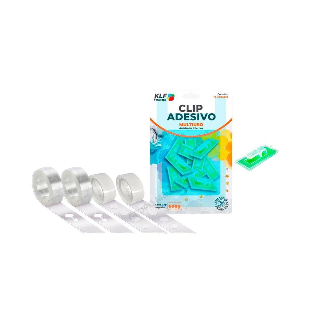 Kit 2 Adesivos Cola Balão 2 Corrente Arco Bexigas 10 Ganchos