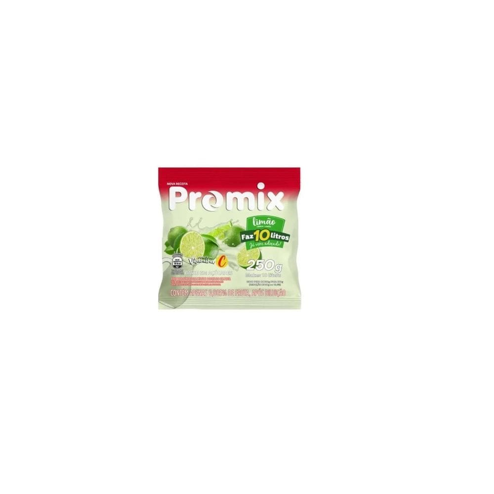 Refresco Pó Promix Caixa Com 10 Unidades De 250G - Limão