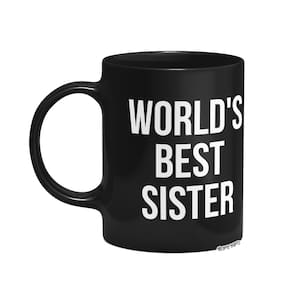 Caneca World`s Best Sister - The Office - Preta