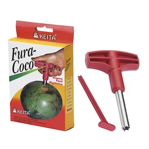Extrator de Água de Coco Fura Coco Keita Inox Poliestireno