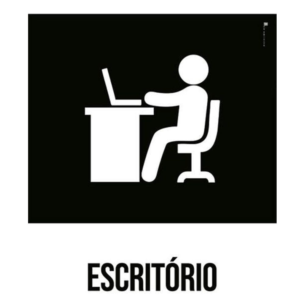 Kit 3 Placas Desenho Escritório