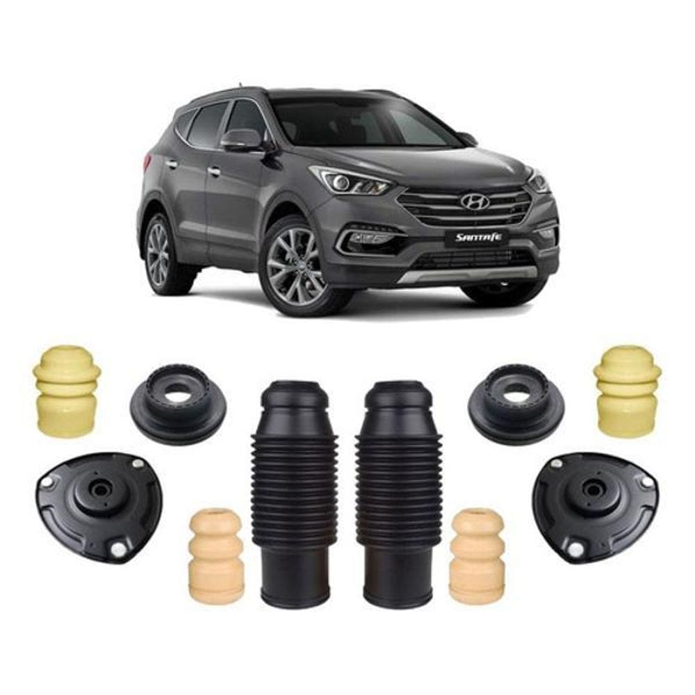 Kit Coxim Batente Dianteiro Traseiro Santa Fé 3.5 2011/2014