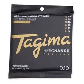 Encordoamento Tagima 010 Pcvd Coated Para Violao De Aco Anti Ferrugem