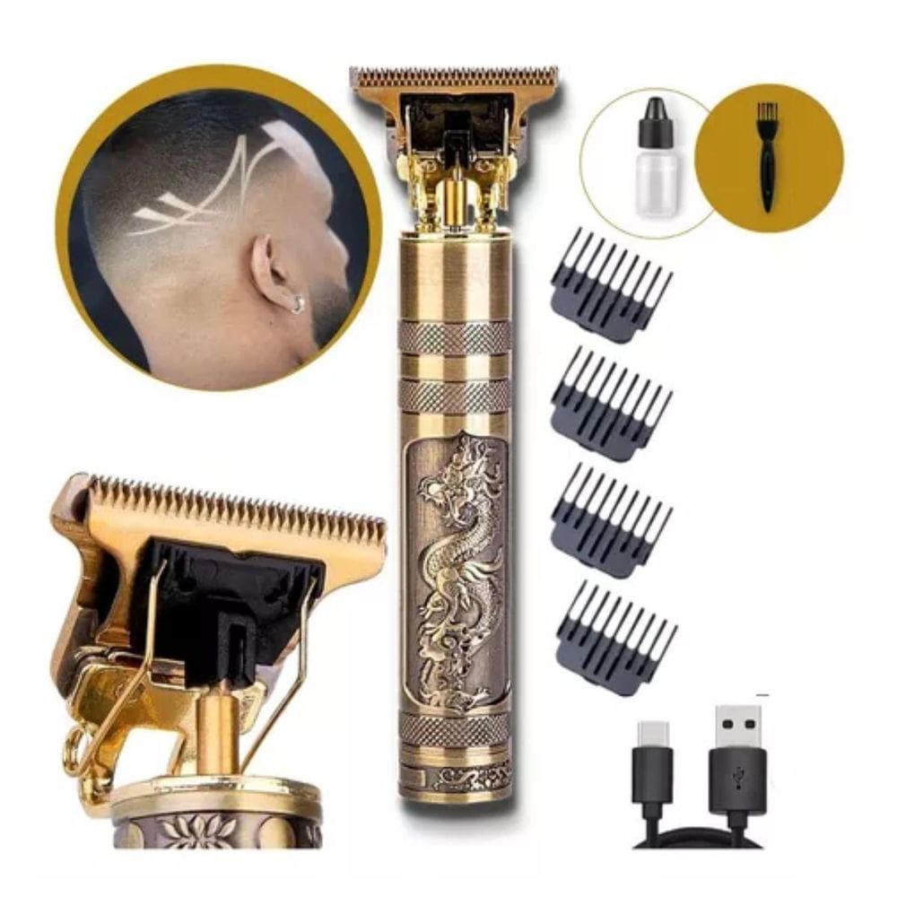 Maquininha De Cortar Cabelo Bigode Sobrancelha Desenho