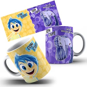 Caneca Cerâmica Divertida Mente Personalizado 325 Ml.