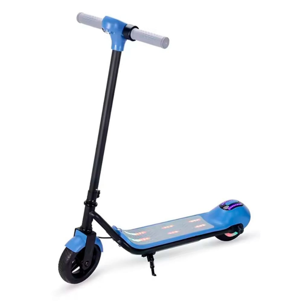 Patinete Elétrico Infantil Portátil Bluetooth Led Kids Azul Brinovar