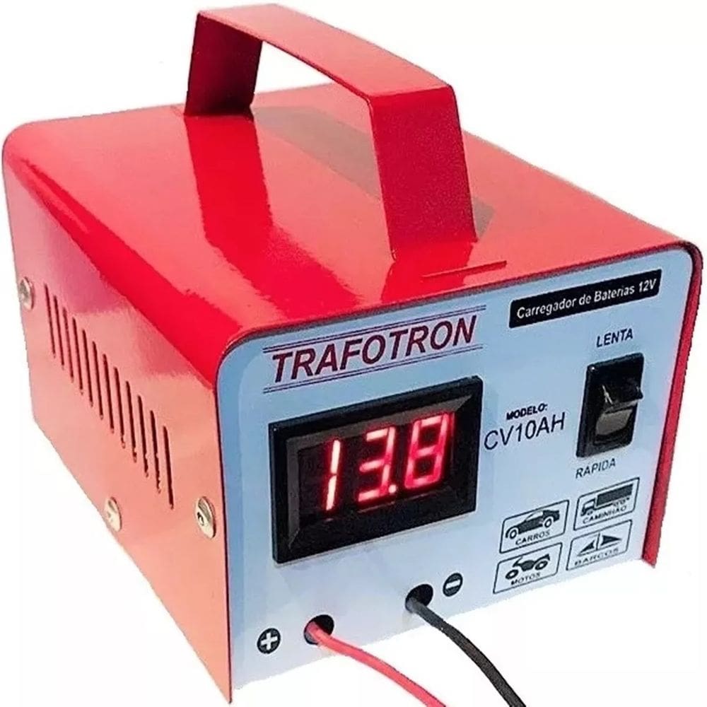 Carregador Bateria 12v 10Ah 300 amperes Não Precisa Desligar