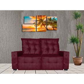 Sofa Retratil e Reclinavel Elano 2 Metros Bordo