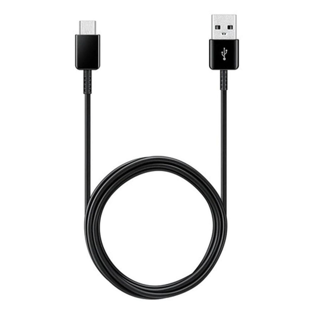 Cabo usb 3.0 Samsung preto com entrada USB saída USB Tipo C