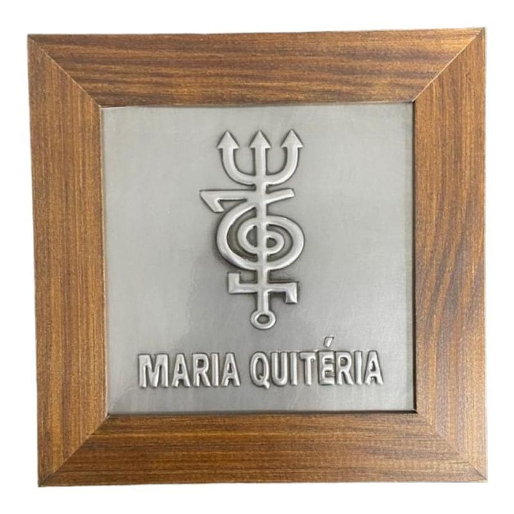 Quadro Pomba Gira Maria Quitéria Madeira -Selecione A Cor
