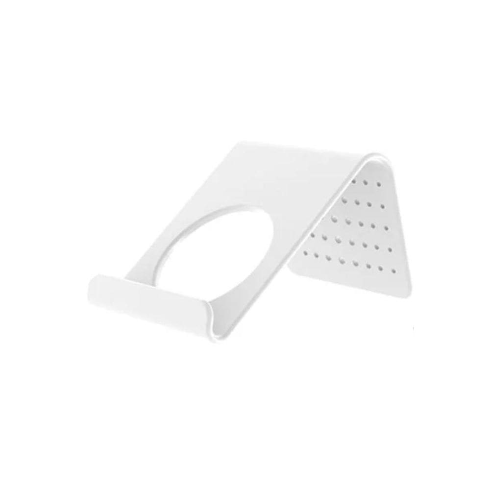 Suporte Smartphone De Mesa Em Acrílico Branco