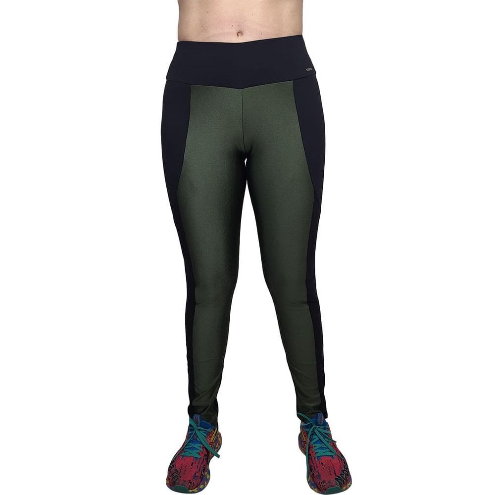 Legging Selene Com Recorte e Tule Feminina