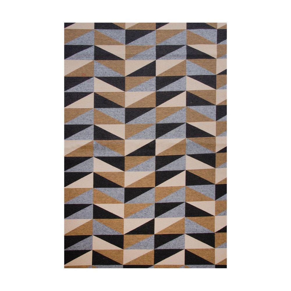 Tapete Sala 2,50M X 1,32M Antiderrapante Ladrilhos Caramelo