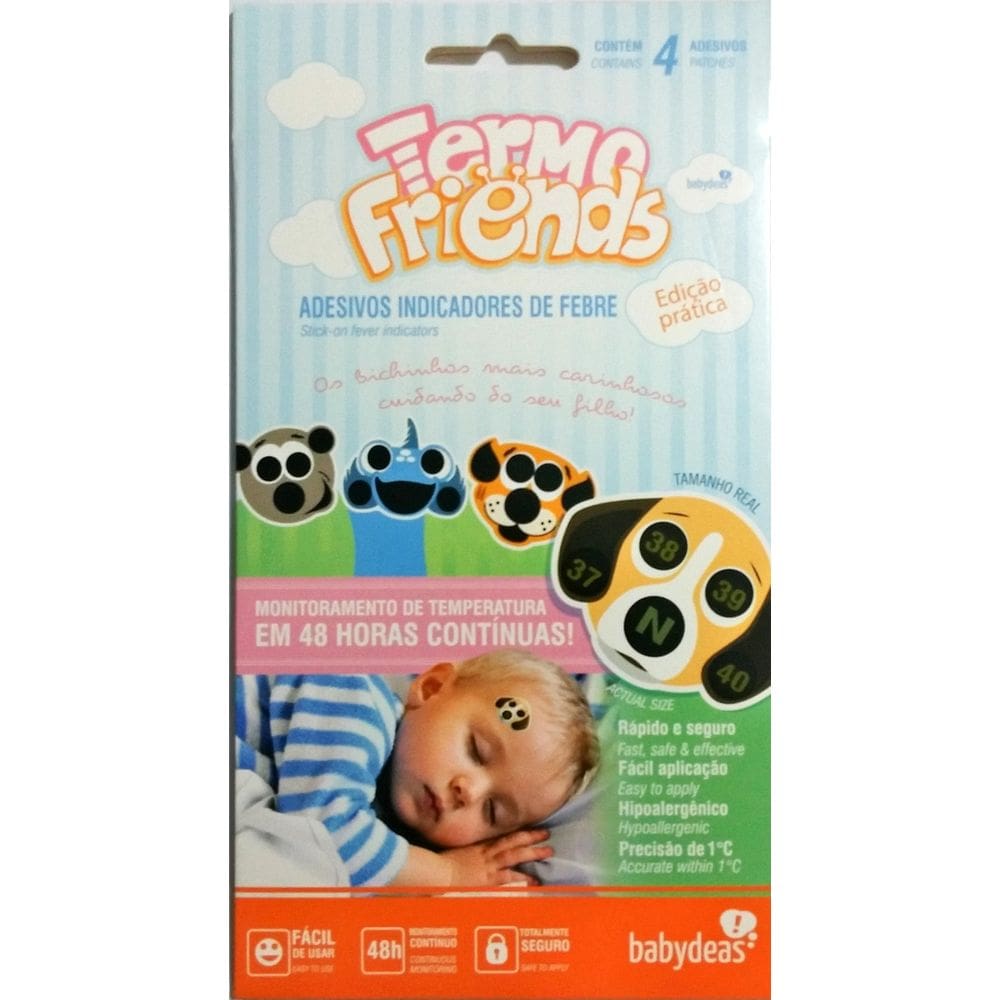 Termo Friends Adesivos Indicadores de Febre Babydeas