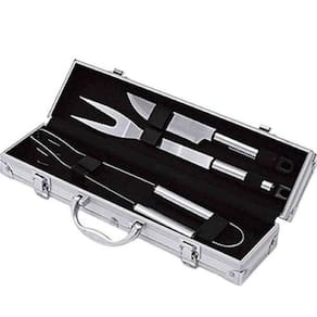 Kit Churrasco Com 3 Peças  Maleta Alumínio Casita