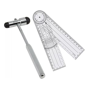 Kit Martelo De Reflexo Buck Md + Goniômetro Grande 360°