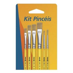 Kit Pincéis Para Pintura Em Tecido Tigre 6234 - 6Un