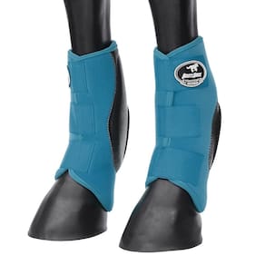 Skid Boot Médio para Cavalo Azul Boots Horse 29143