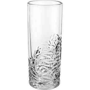 Vaso Decorativo Enfeite Casa Redondo Home&co Vidro 30x11x11cm Transparente