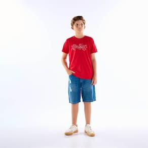 Camiseta Juvenil Menino - Vermelho - 50858-65