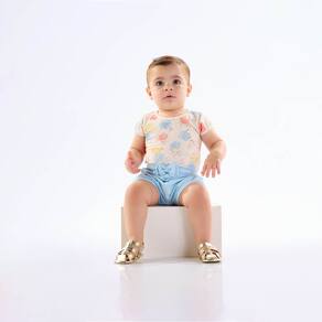Conjunto Bebê Menina - Digital Off White - 50516-1263