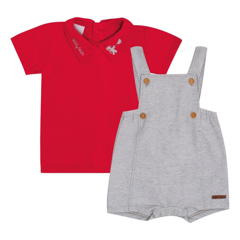 Conjunto Bebê Menino - Cinza - 50571-354