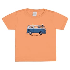 Camiseta Primeiros Passos Menino - Laranja - 50657-12