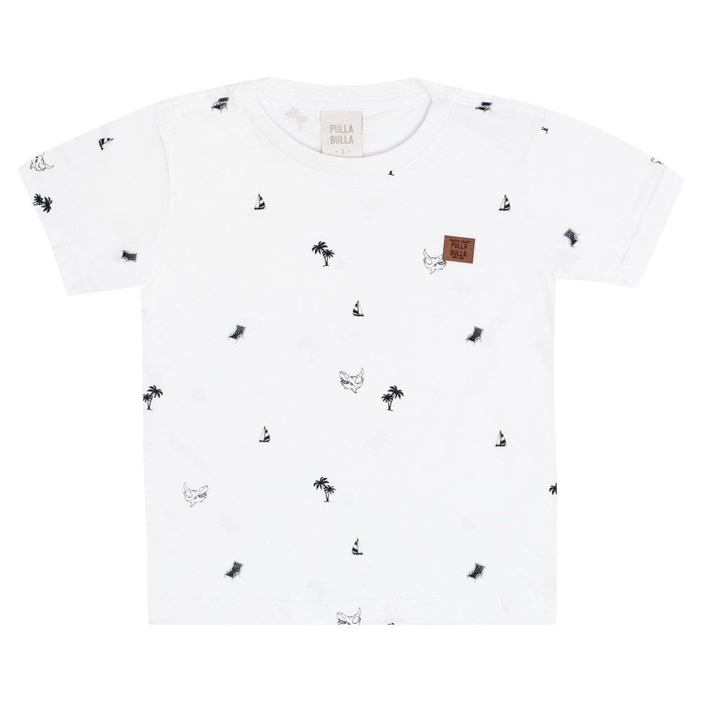 Camiseta Primeiros Passos Menino - Branco - 50658-3