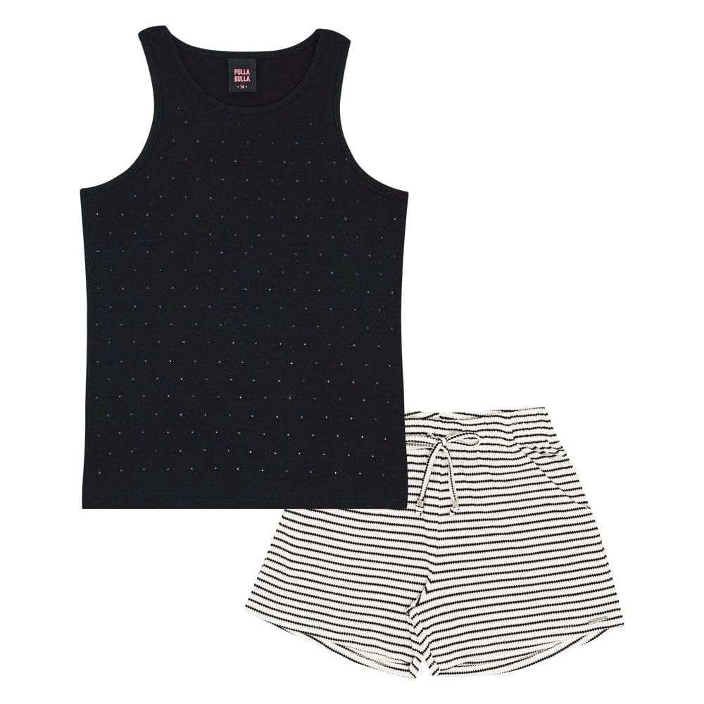 Conjunto Juvenil Menina  - Preto - 50826-51