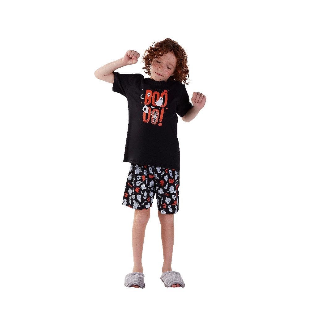 Pijama  -  Preto  - 200250-51