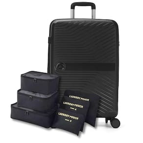 Mala De Viagem Média 23Kg Indestrutível E Expansível + Kit