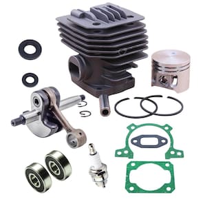 Kit Cilindro Pistão Virabrequim Vela Roçadeira Stihl 220