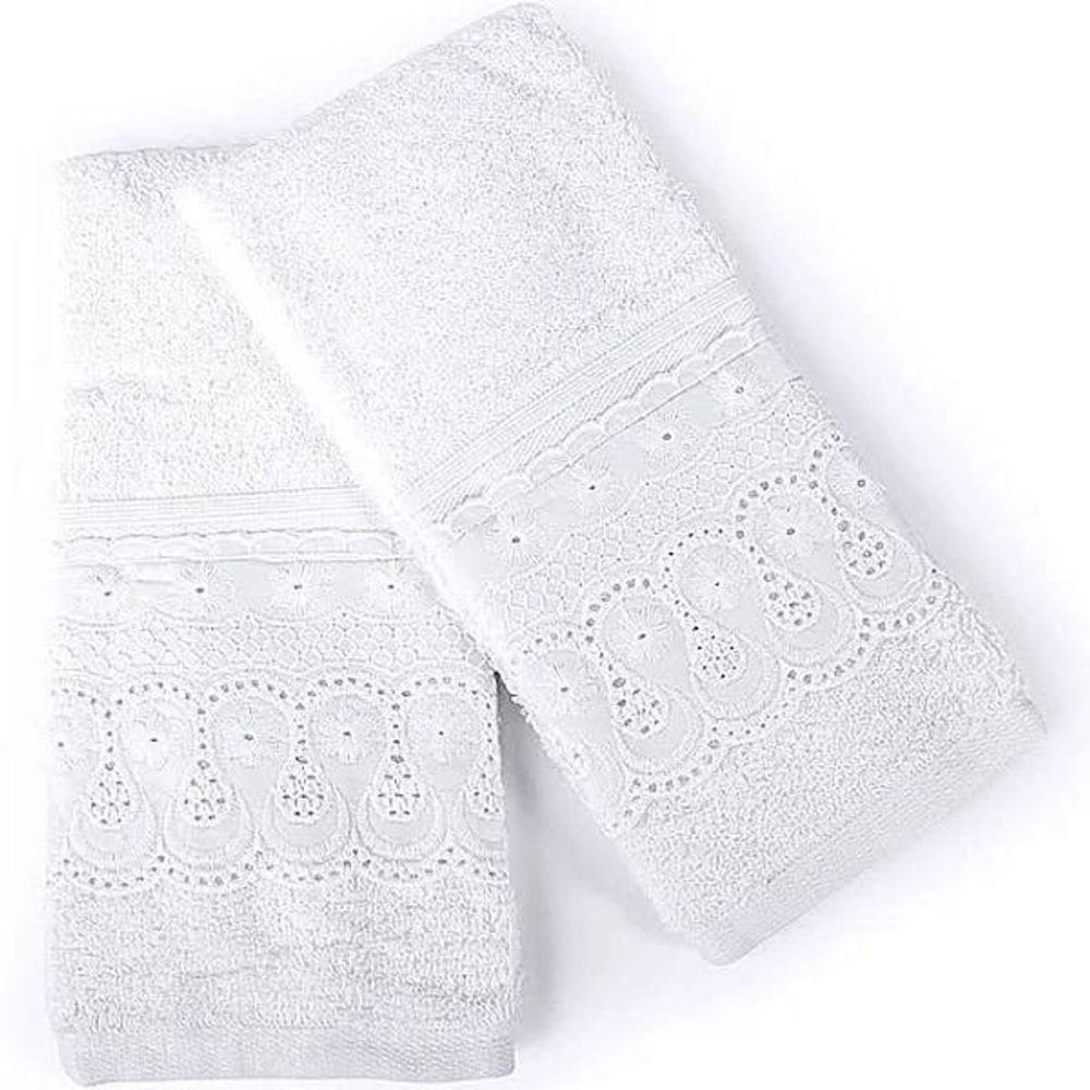 Kit Lavabo Cristal 2 Peças 30X50Cm Branco- Buettner