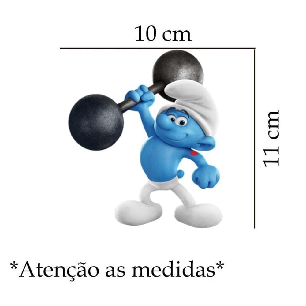 Adesivo De Carro Smurf Treinando Mod01