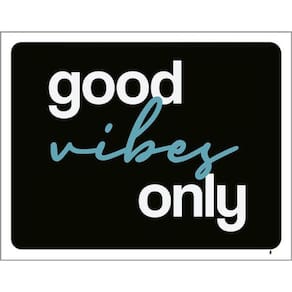 Kit 5 Placas Good Vibes Only 36X46