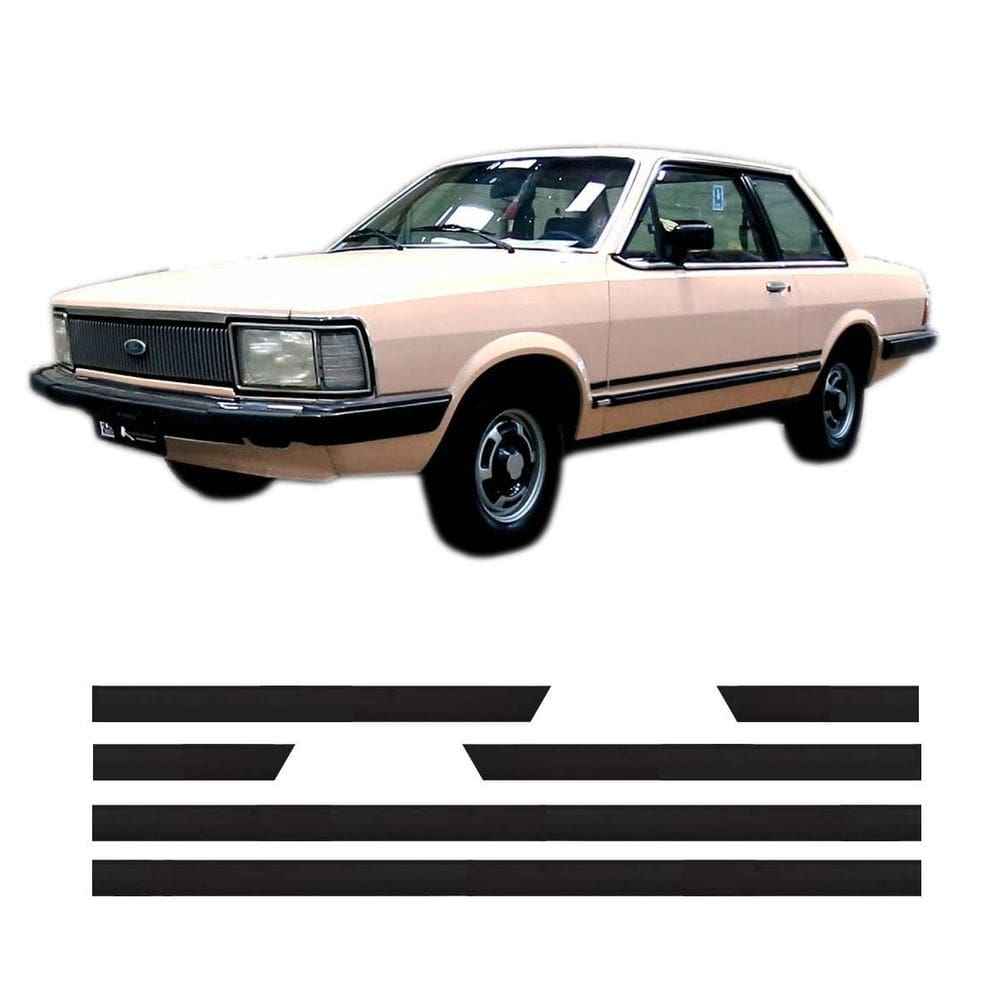 Friso Lateral Ford Del Rey 1982 A 1984 2 Portas Fino 1226A