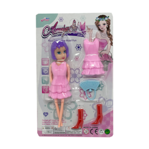 Boneca Modelo com Vestidinho Variados