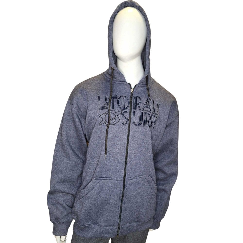 Moletom Masculino Cinza Escuro Litoral Surf