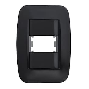 Kit 10 Placa + Bastidor 1 Modulo 2X4 Preta Classica Pezzi