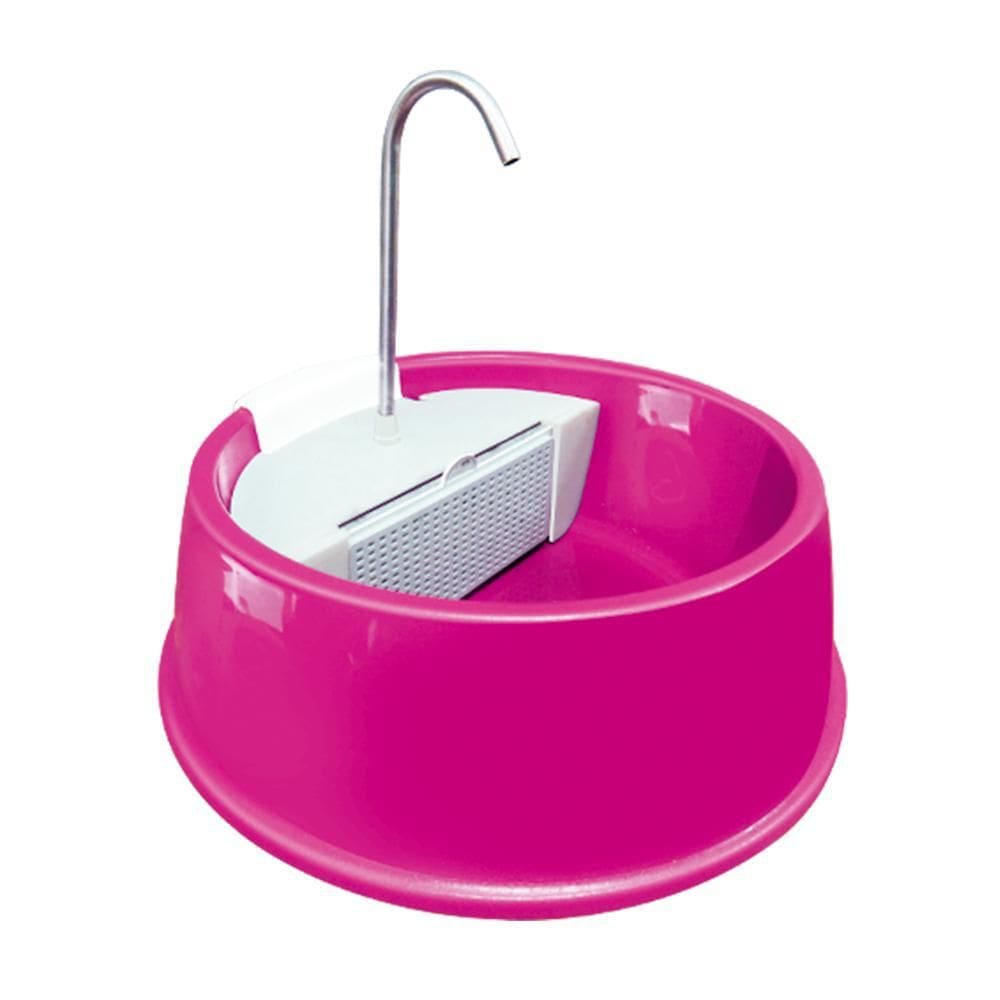 Fonte Bebedouro Gatos Cães Automático 110 V Rosa-Furacão Pet