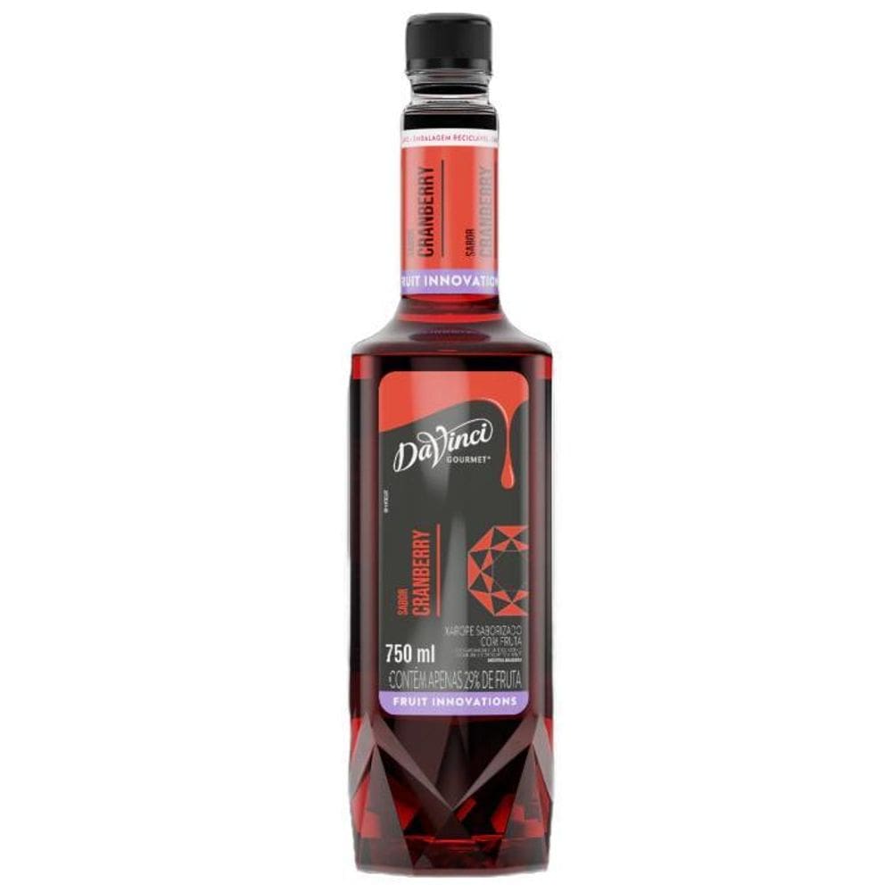 Cranberry Da Vinci Gourmet 750ml - Sabor versátil