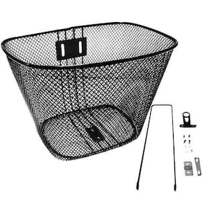 Cesta Bike Isapa Preto c/ Suporte - Aço Carbono