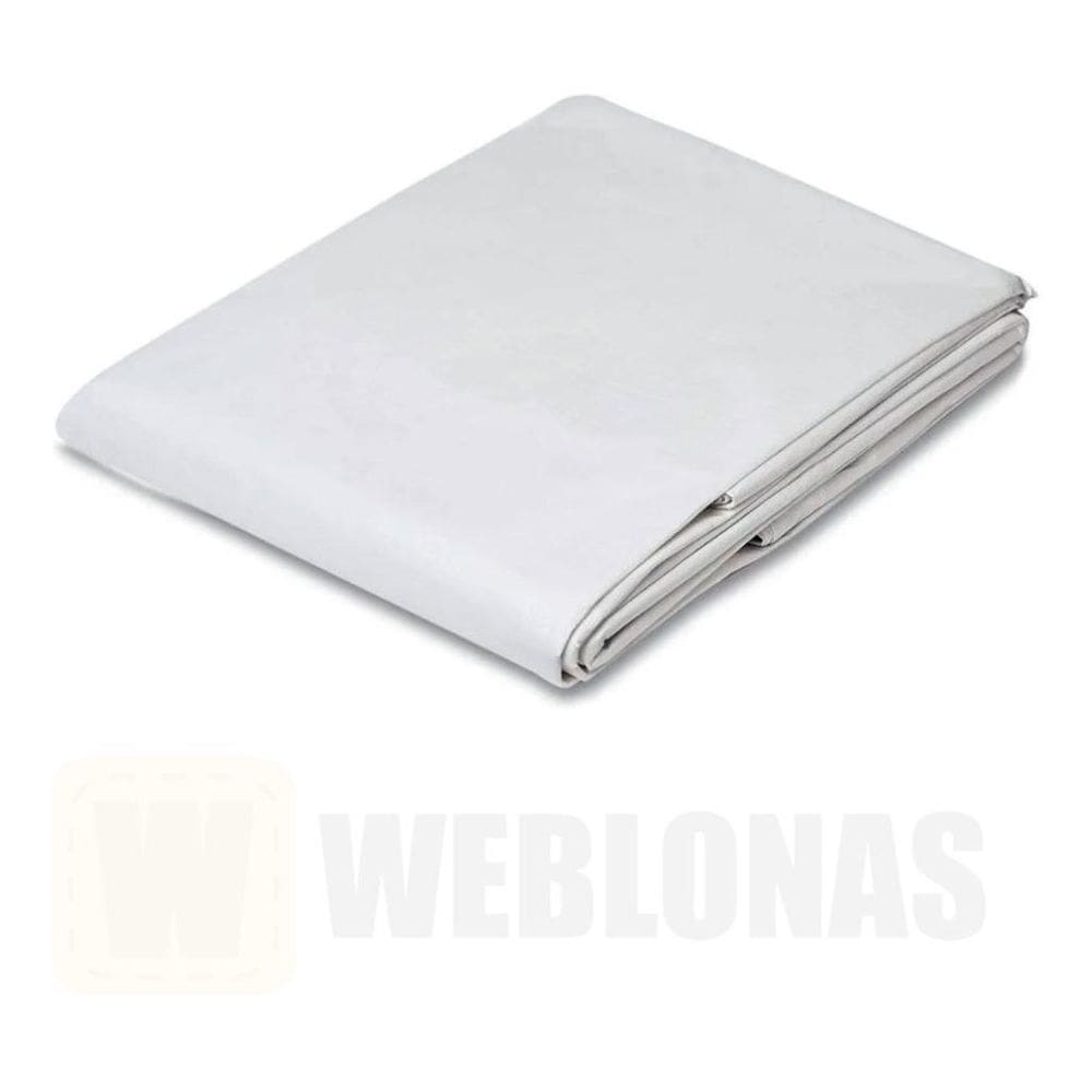 Lona Encerado Reforçada Branca 4X4 Mts 100G/M 150 Micras